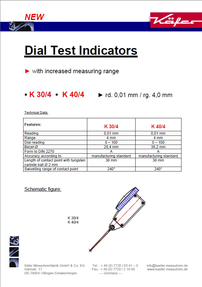 Catalogo Dial Test Indicators